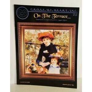 Cross My Heart Cross Stitch Pattern - On The Terrace - Renoir - Jeanne Rye 1999
